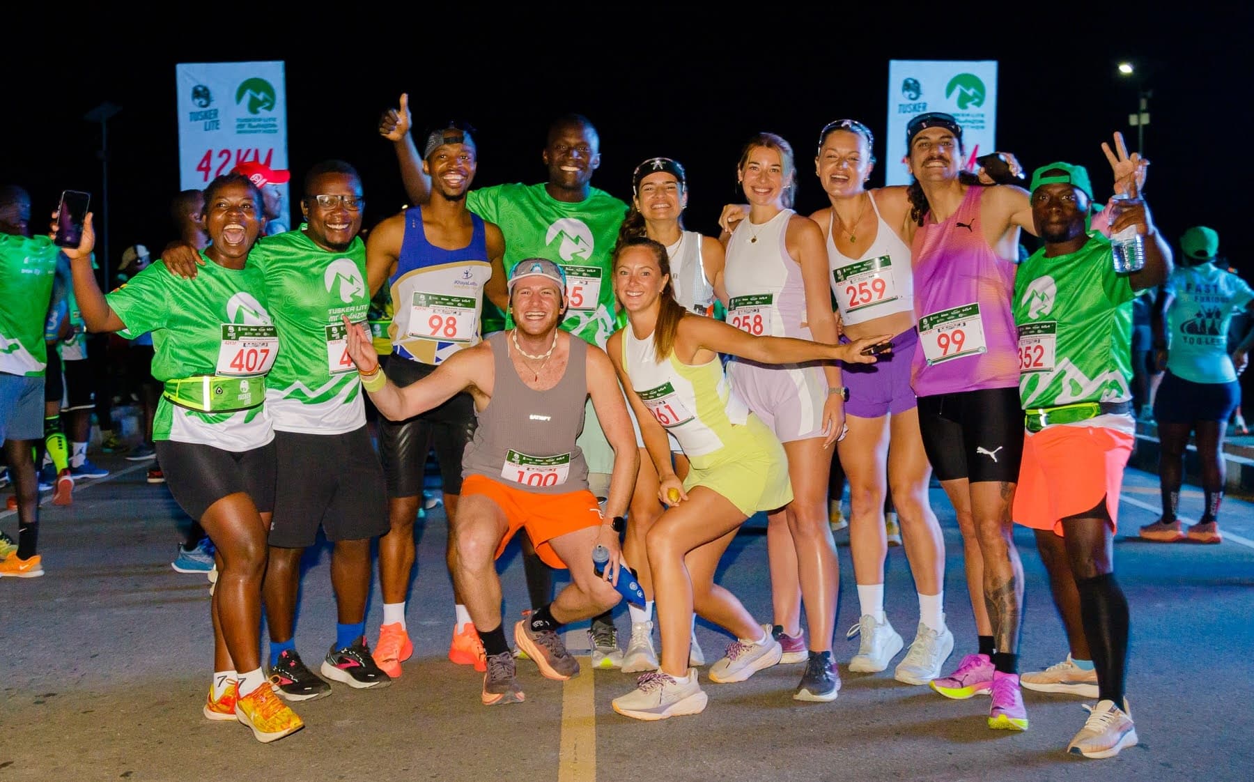 Rwenzori Marathon crowd moment